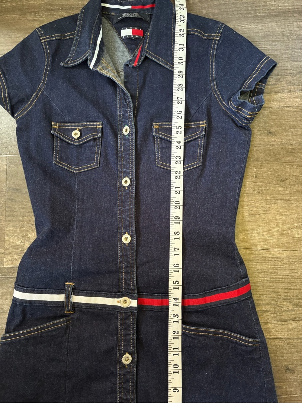 Vintage Y2K Tommy Hilfiger Denim Dress - Picture 6 of 8